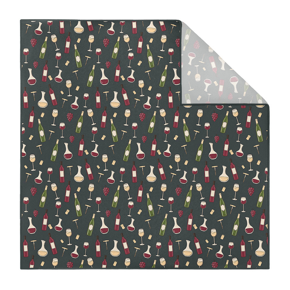 Wine Pocket Square - Printed - Knotty Tie Co.