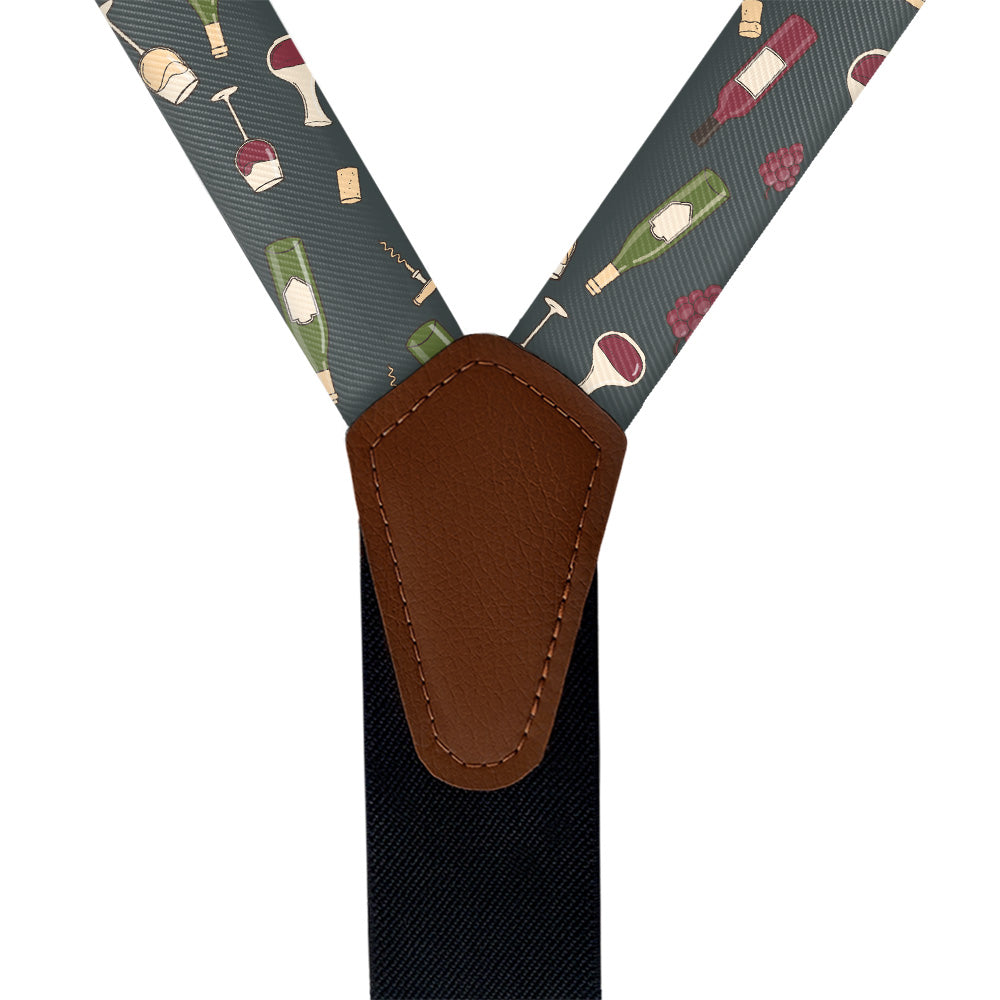 Wine Suspenders - Vegan Leather Y-Back - Knotty Tie Co.