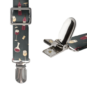Wine Suspenders - Hardware and Strap - Knotty Tie Co.