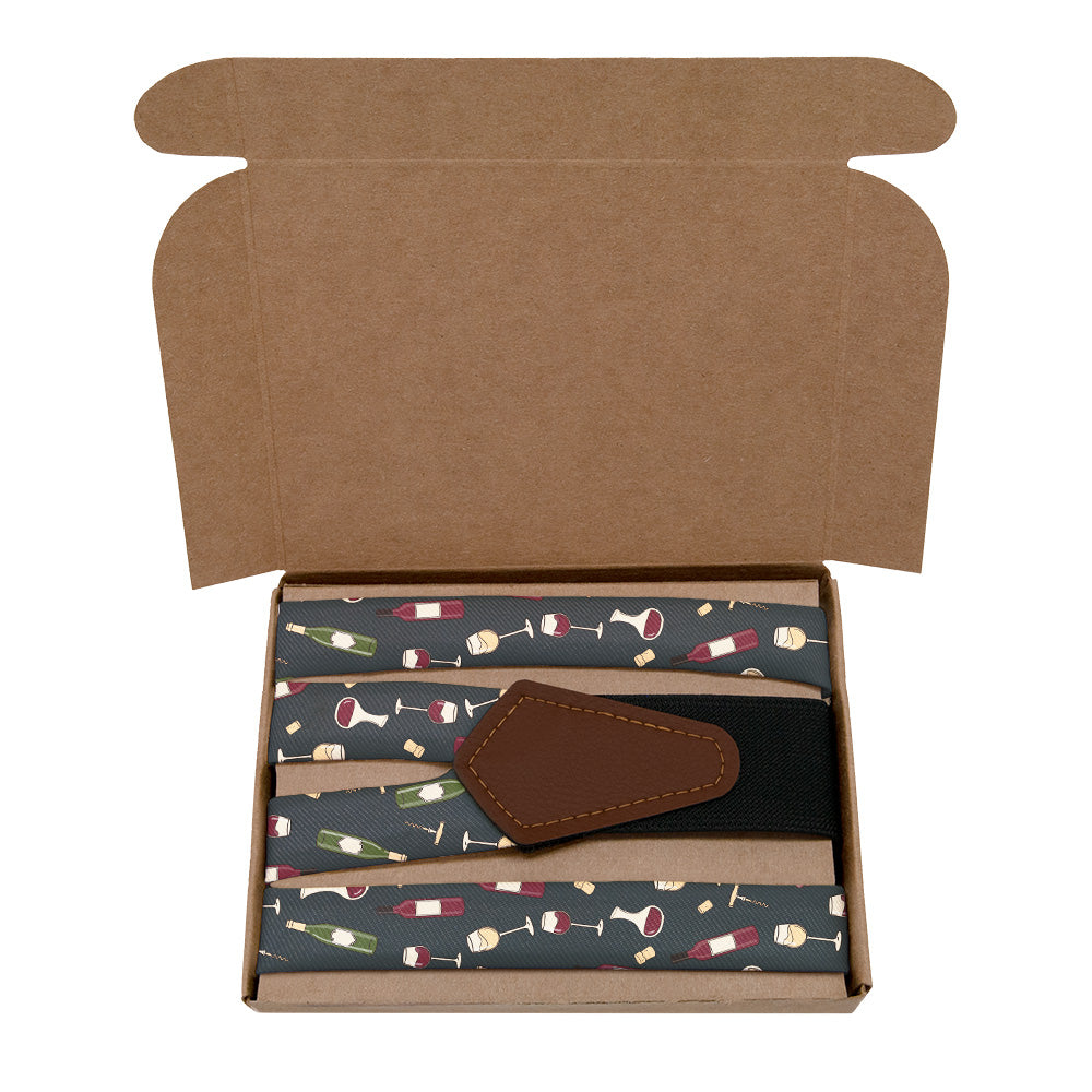 Wine Suspenders - Kraft Gift Box Packaging - Knotty Tie Co.
