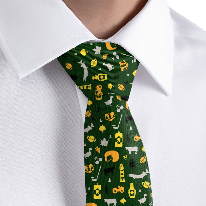 Wisconsin State Heritage Necktie - Dress Shirt - Knotty Tie Co.