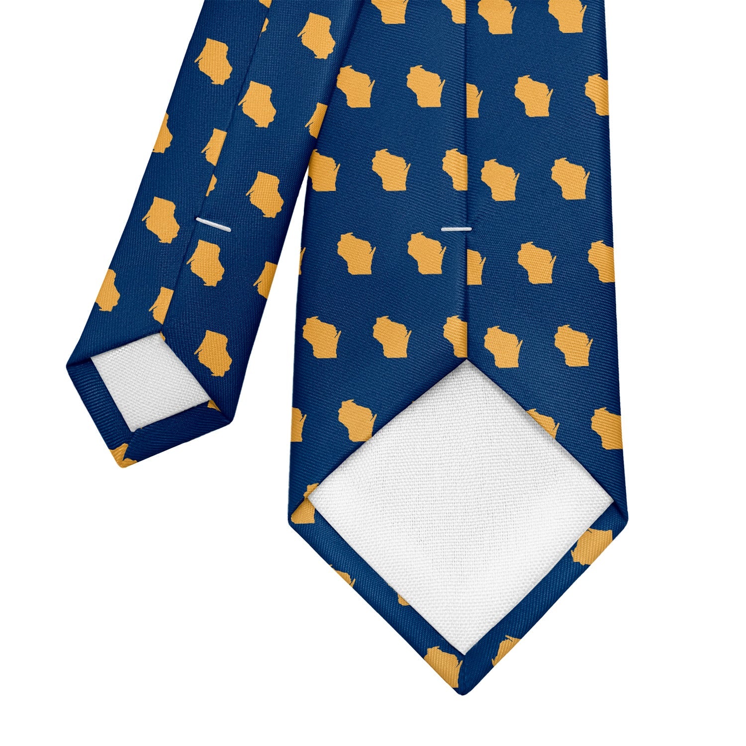 Wisconsin State Outline Necktie - Tipping - Knotty Tie Co.