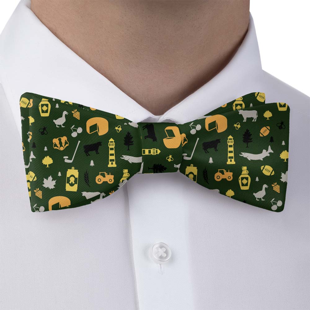 Wisconsin State Heritage Bow Tie - Bow Tie with Dress Shirt - Knotty Tie Co.