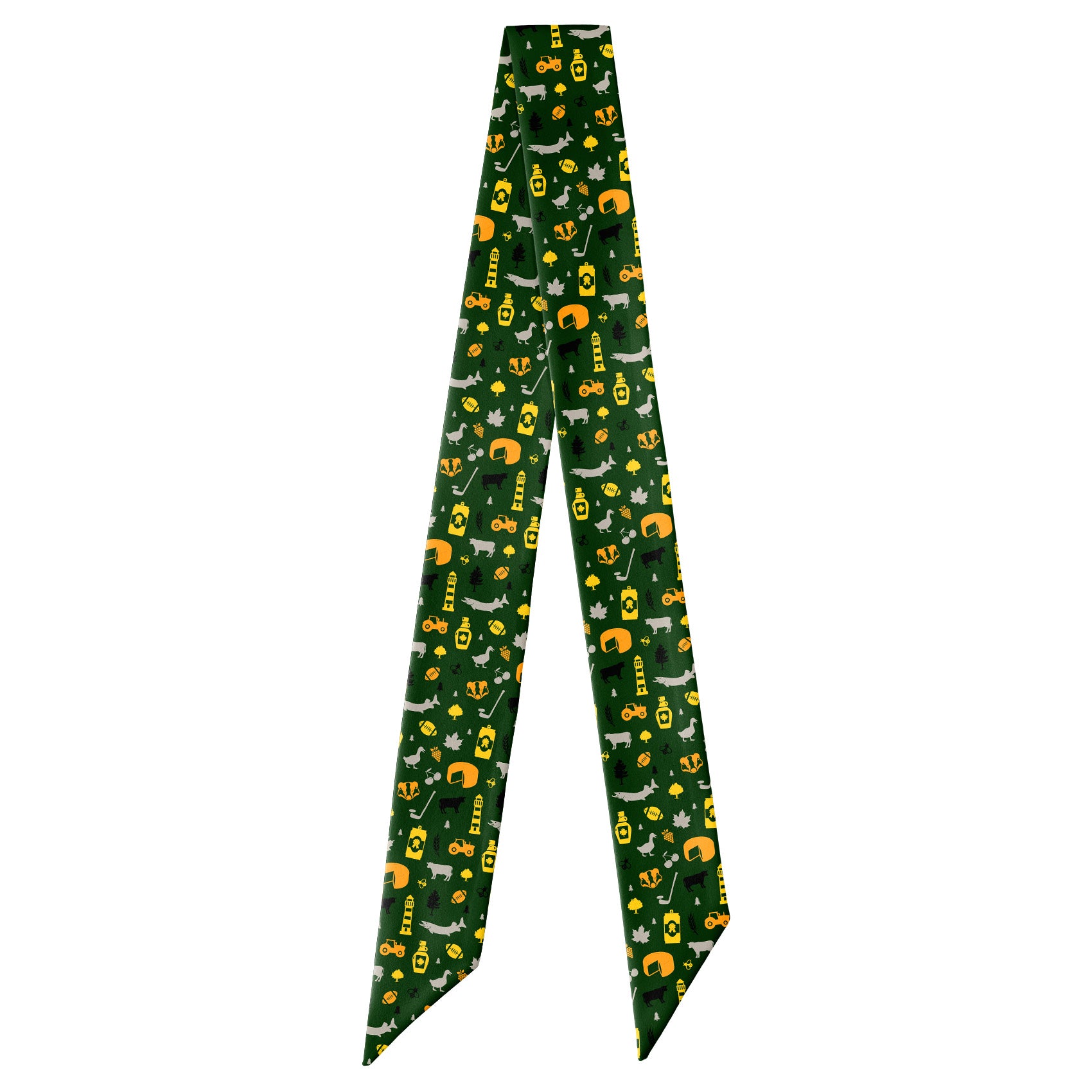 Wisconsin State Heritage Hair Scarf - Full View of Hair Scarf - Knotty Tie Co.