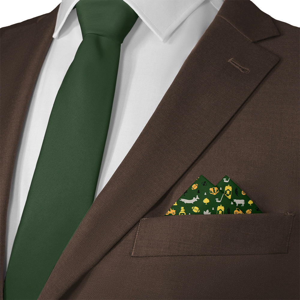 Wisconsin State Heritage Pocket Square - Matching Necktie- Knotty Tie Co.