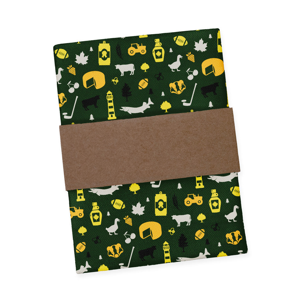 Wisconsin State Heritage Pocket Square - Packaging - Knotty Tie Co.