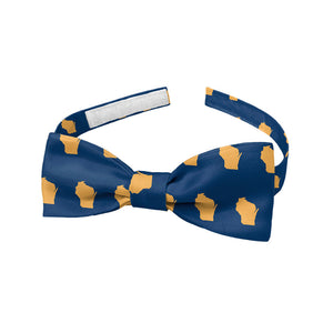 Wisconsin State Outline Bow Tie - Baby Pre-Tied 9.5-12.5" -  - Knotty Tie Co.