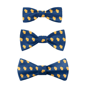 Wisconsin State Outline Bow Tie -  -  - Knotty Tie Co.