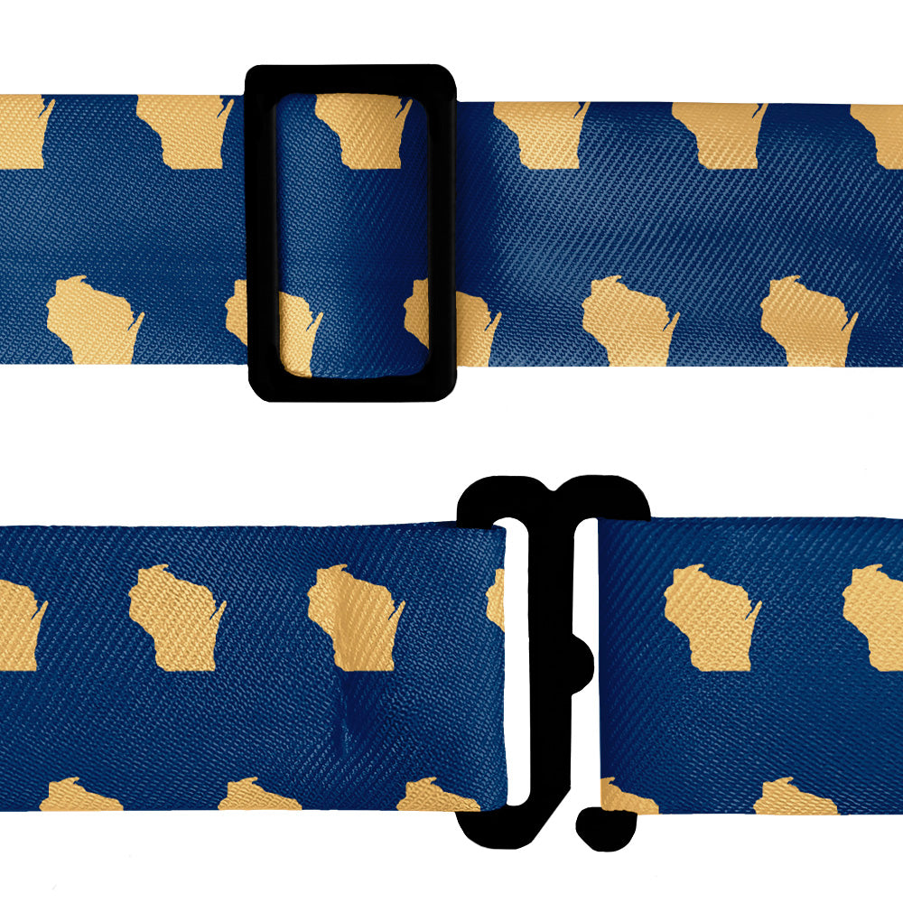 Wisconsin State Outline Bow Tie - Bow Tie Hardware - Knotty Tie Co.