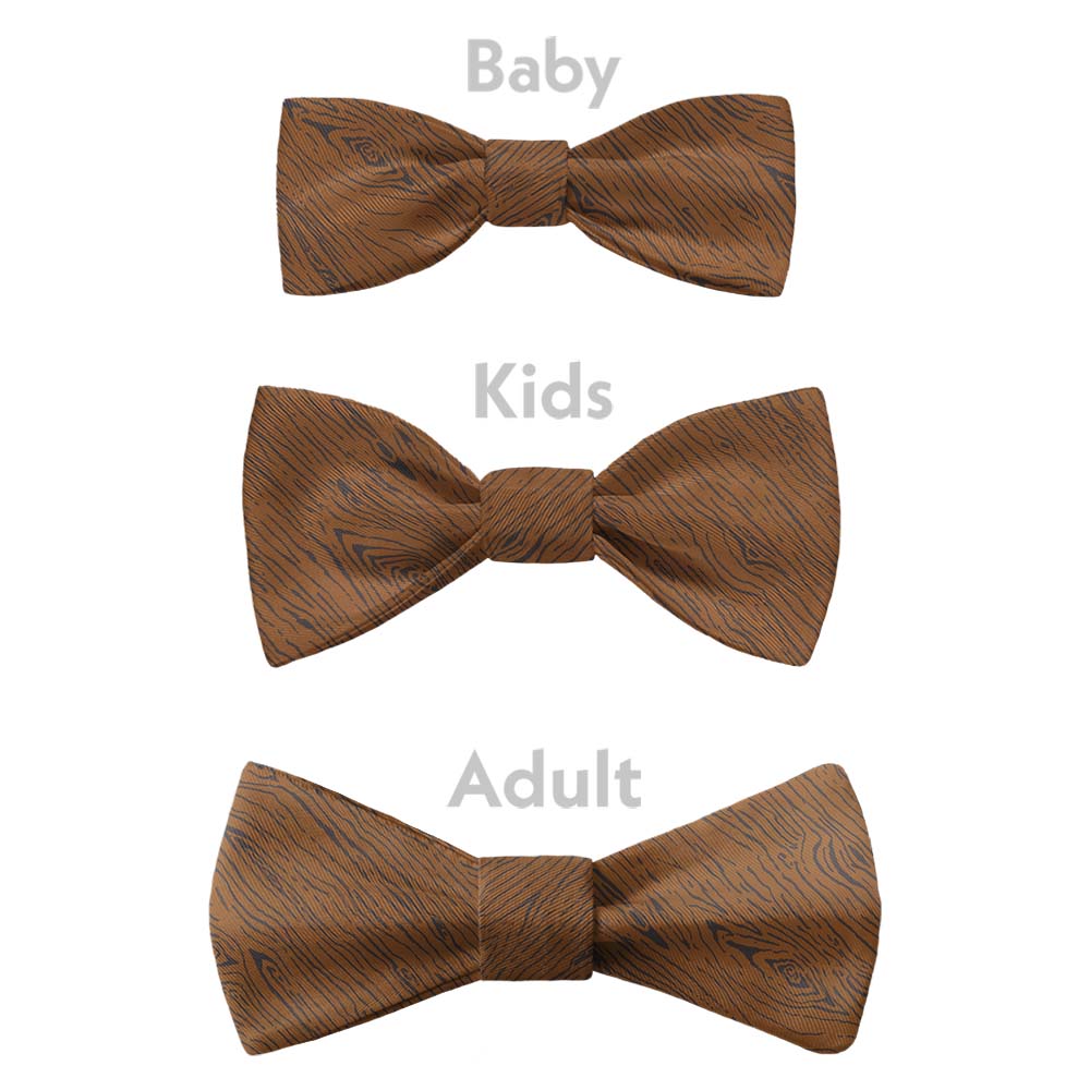 Woodgrain Bow Tie - Bow Sizes - Knotty Tie Co.