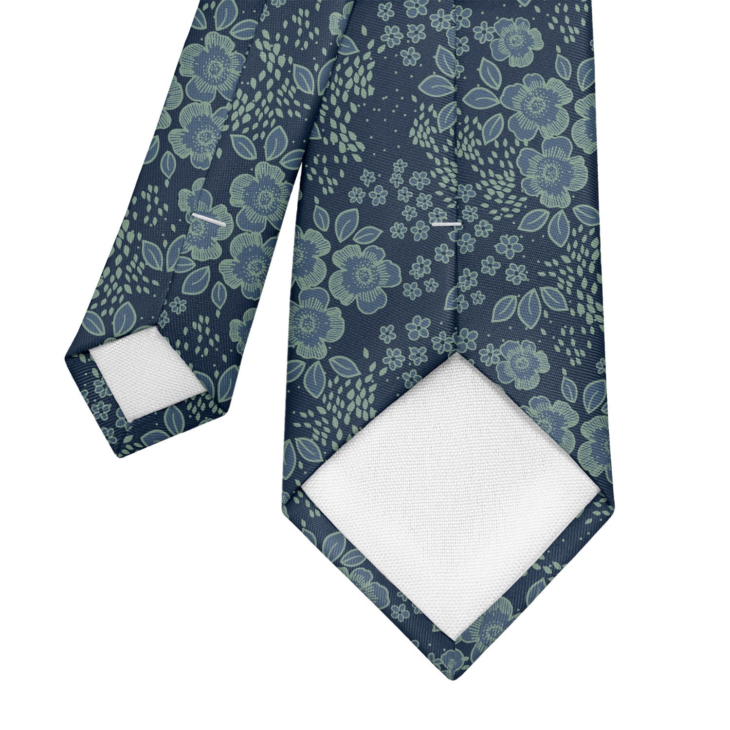 Woodland Floral Necktie - Tipping - Knotty Tie Co.