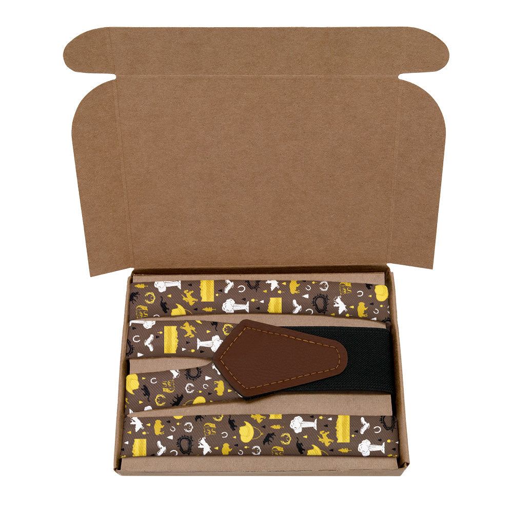 Wyoming State Heritage Suspenders - Kraft Gift Box Packaging - Knotty Tie Co.
