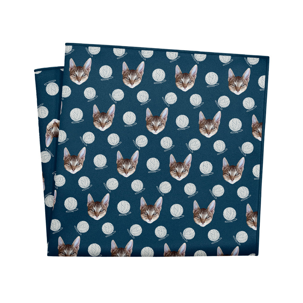 Yarn Photo Pocket Square - 12" Square - Knotty Tie Co.