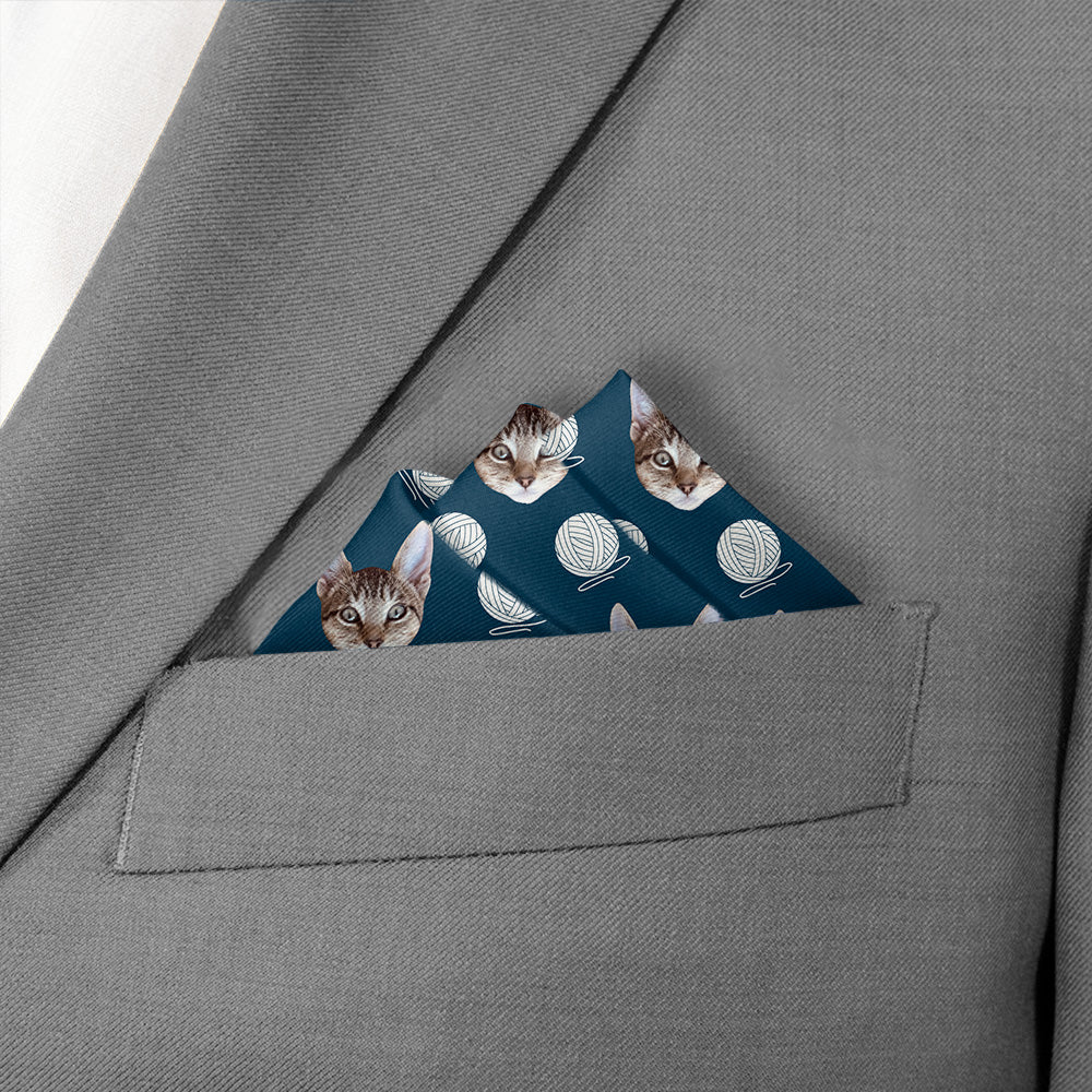 Yarn Photo Pocket Square - Stairs Fold - Knotty Tie Co.
