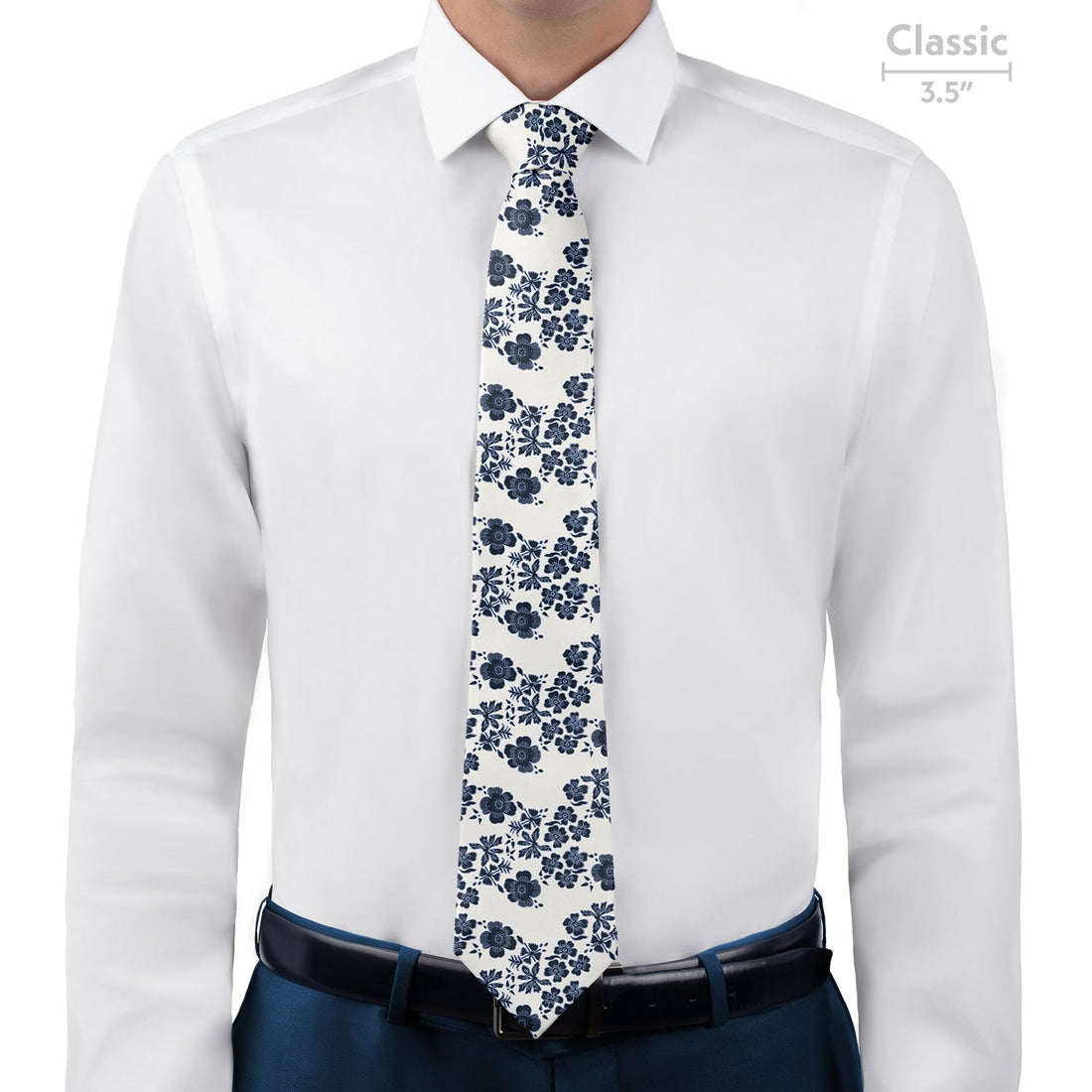 Zak Floral Necktie - Classic - Knotty Tie Co.