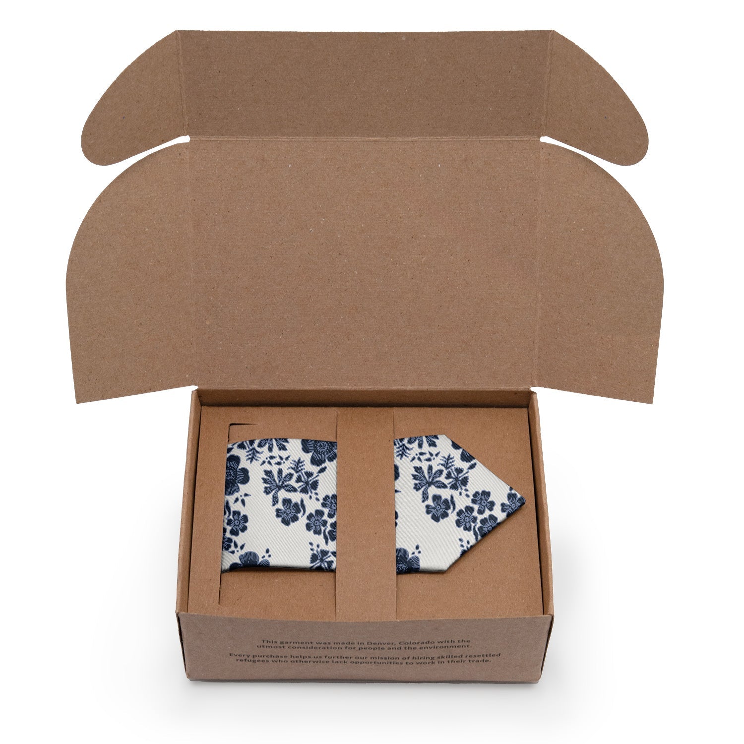 Zak Floral Necktie - Packaging - Knotty Tie Co.