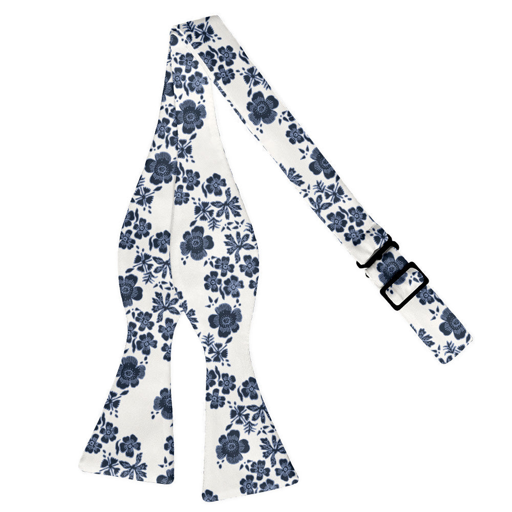 Zak Floral Bow Tie - Self Tie Flat - Knotty Tie Co.