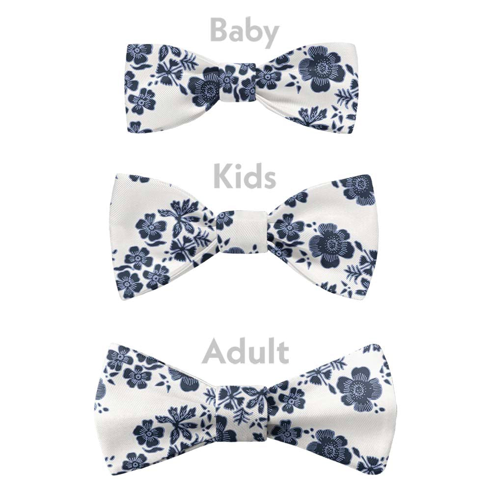 Zak Floral Bow Tie - Bow Sizes - Knotty Tie Co.