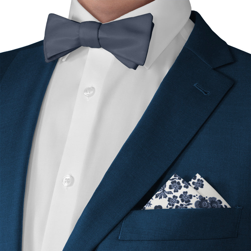 Zak Floral Pocket Square - Matching Bow Tie - Knotty Tie Co.