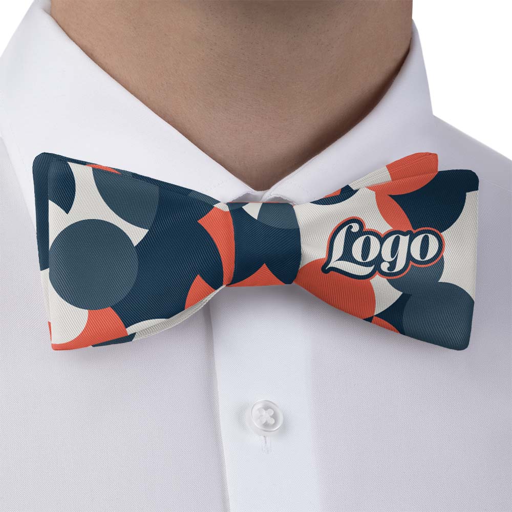 Bubble Dots 1 Logo Bow Tie 2 Dress Shirt - Knotty Tie Co.
