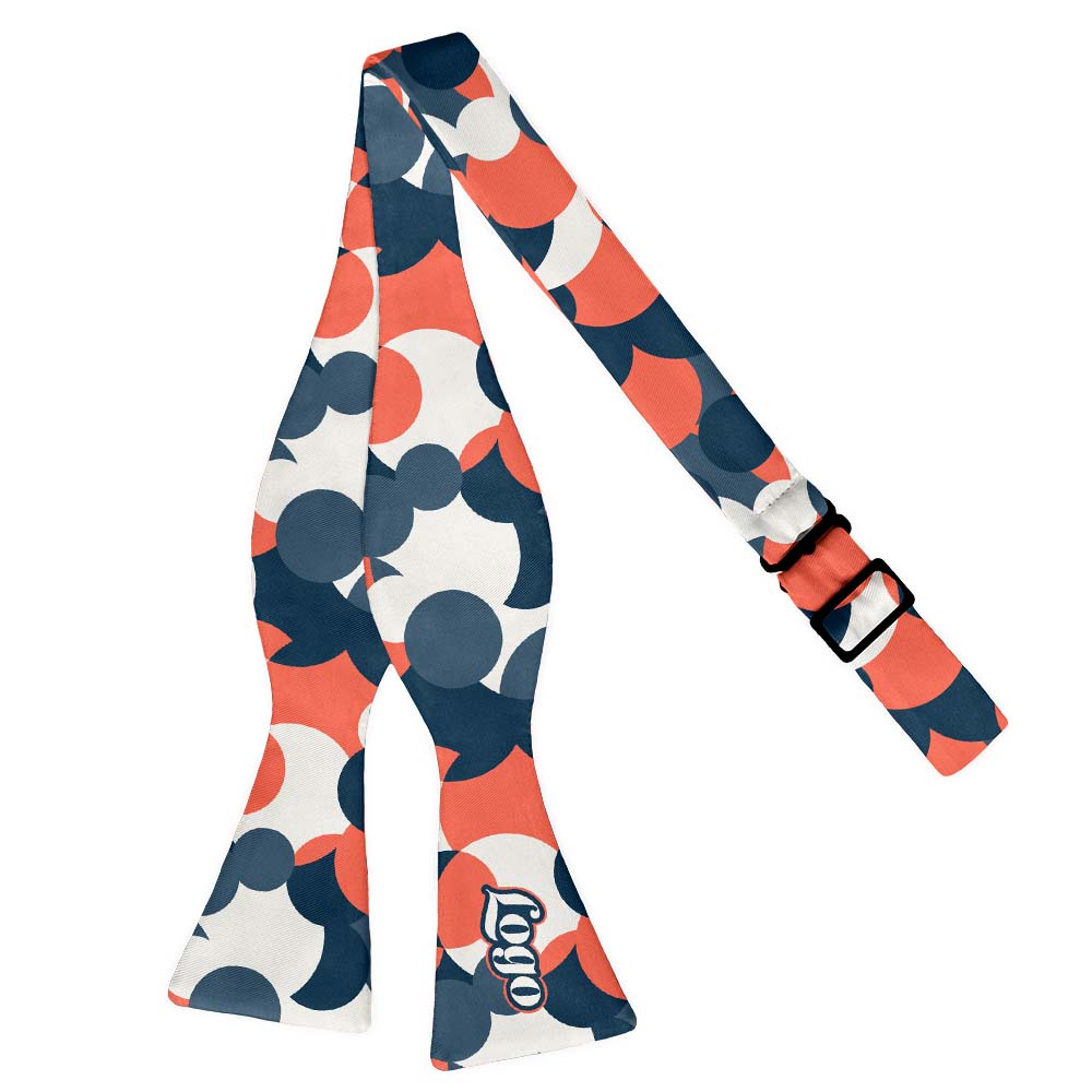 Bubble Dots 1 Logo Bow Tie 4 Self Tie - Knotty Tie Co.