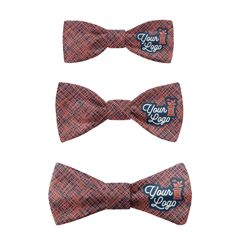Burlap 1 Logo Bow Tie 7 Sizes - Knotty Tie Co.