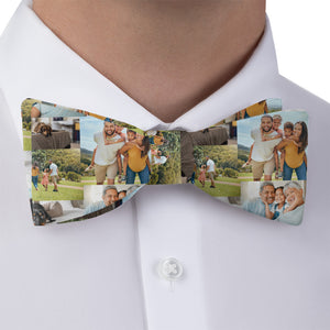 Collage Photo Bow Tie - Bow Tie with Dress Shirt - Knotty Tie Co.