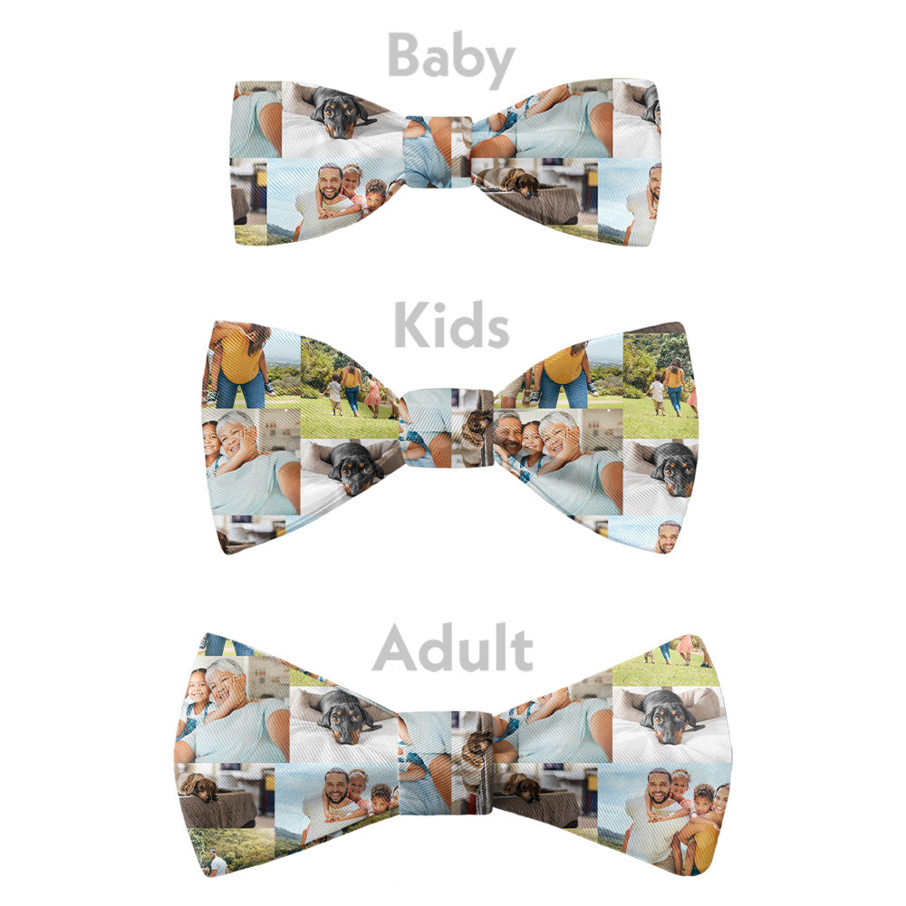 Collage Photo Bow Tie - Bow Sizes - Knotty Tie Co.