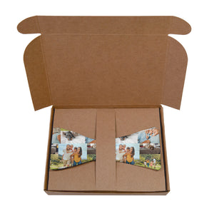 Collage Photo Bow Tie - Kraft Gift Box Packaging - Knotty Tie Co.