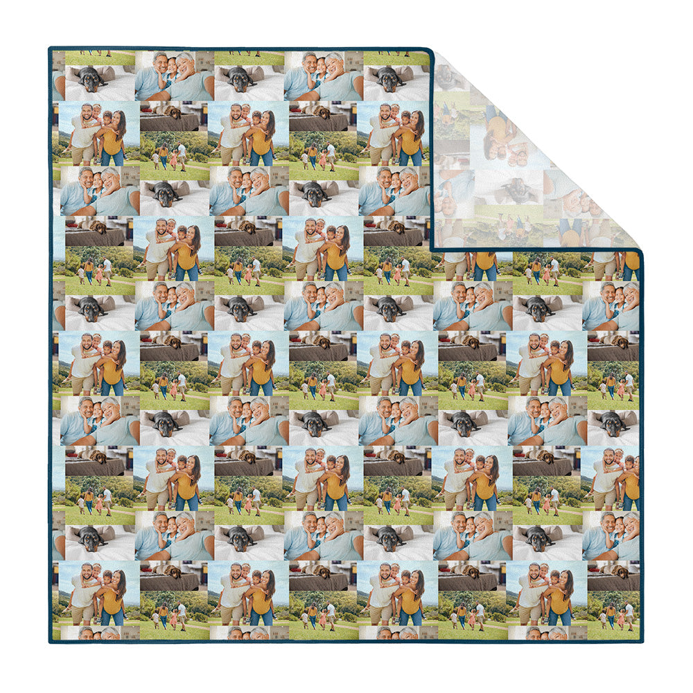Collage Photo Pocket Square - Printed - Knotty Tie Co.