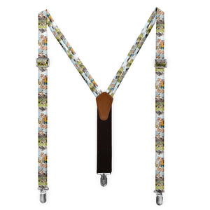 Collage Photo Suspenders - Full Front View - Knotty Tie Co.