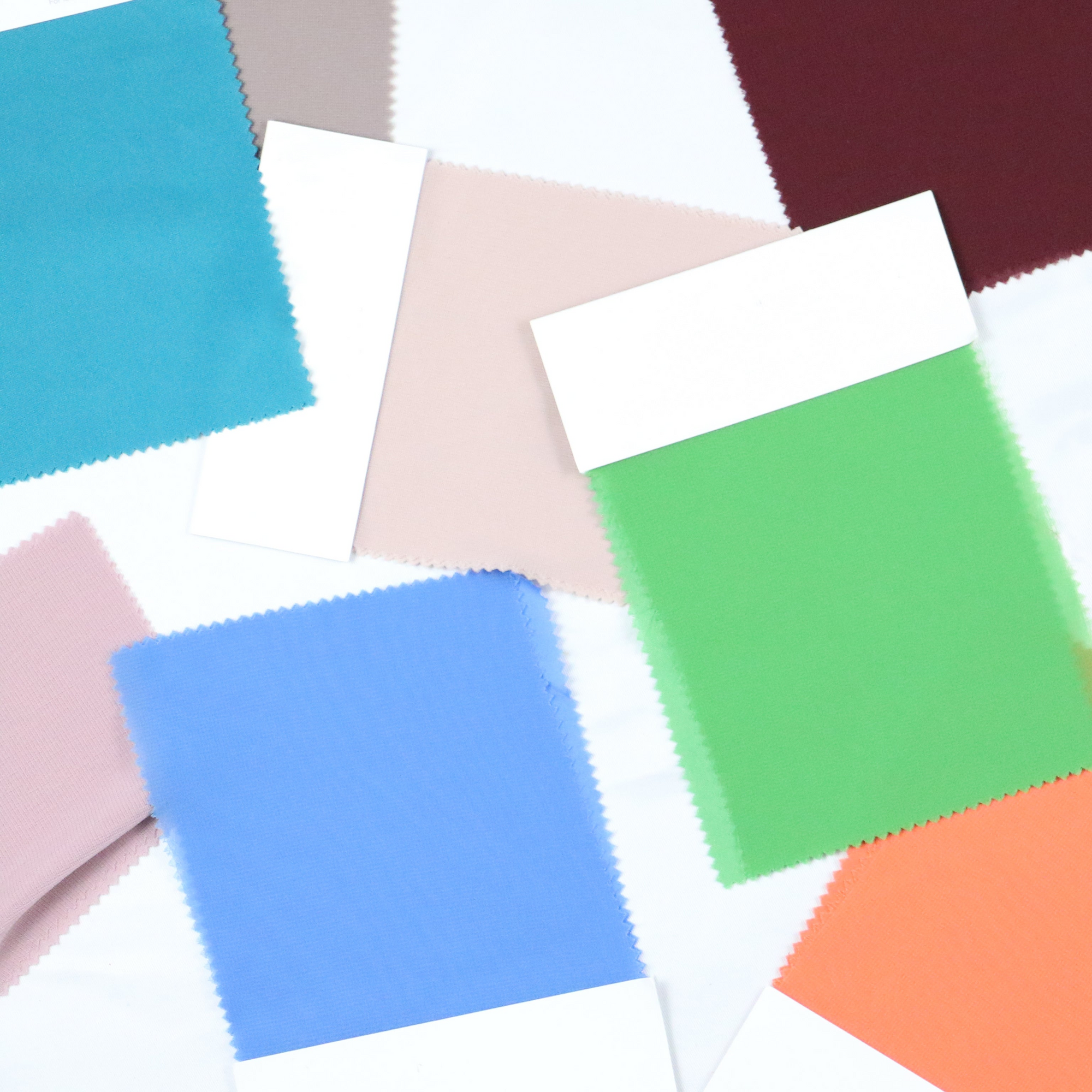 Bridesmaids dress swatches to match to