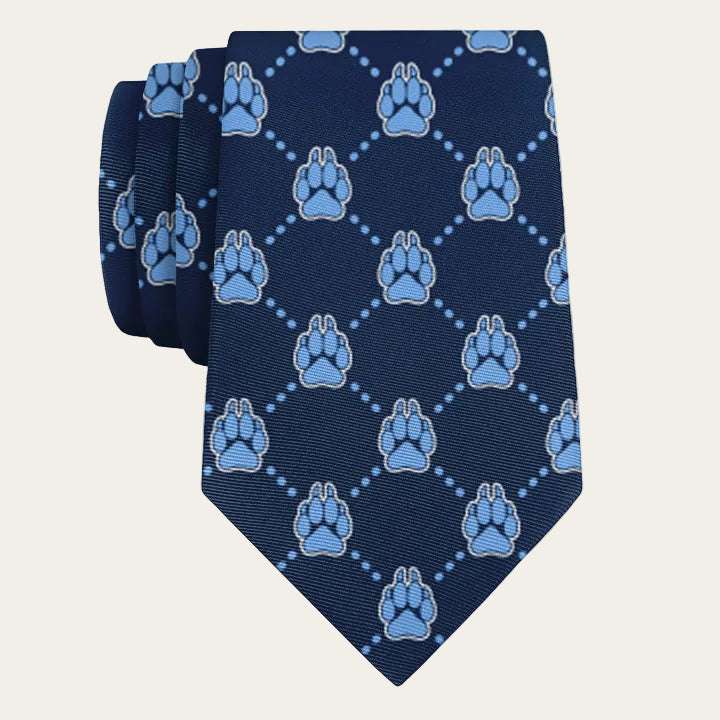 Navy blue custom tie for fundraiser