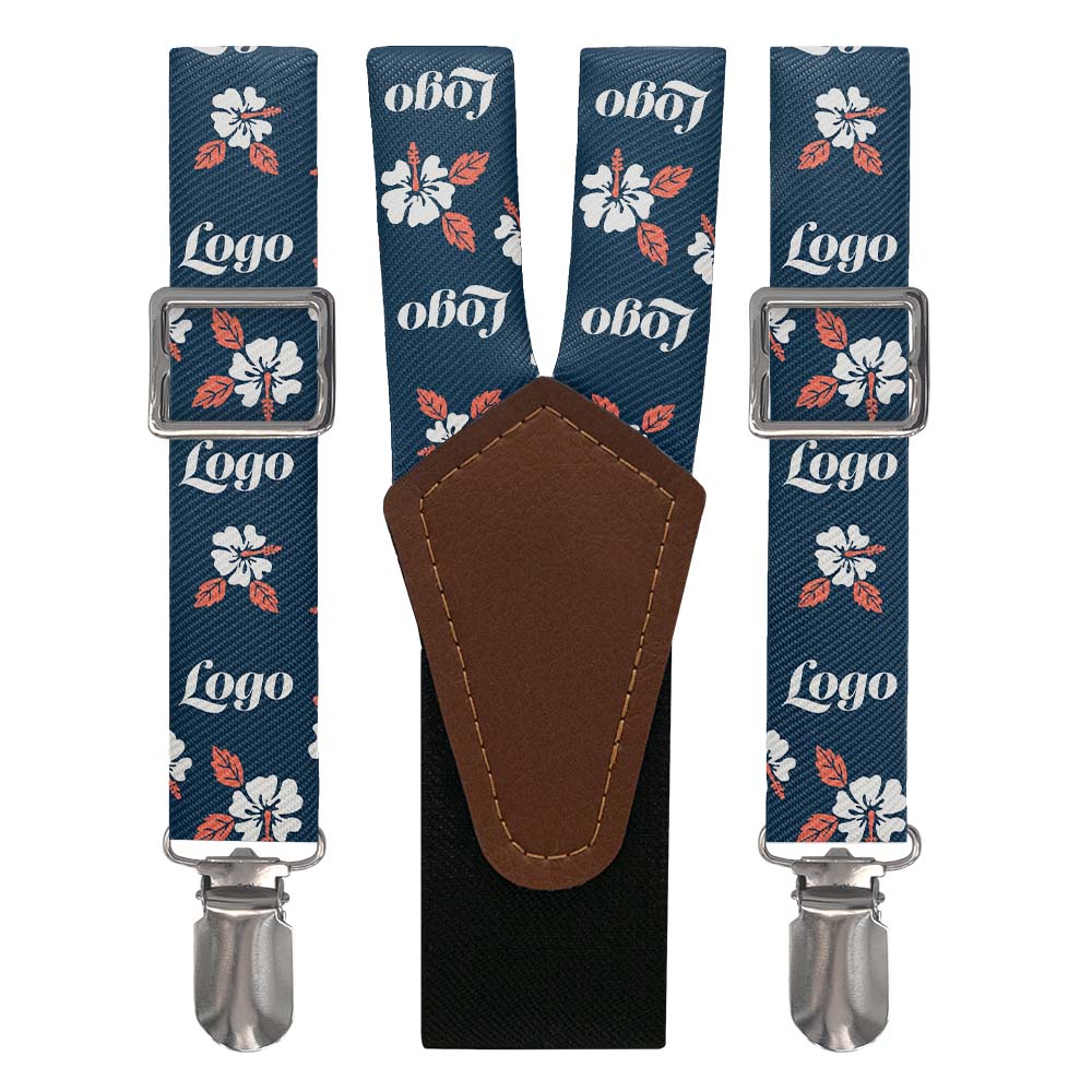 Custom Hawaiian 2 Logo Suspenders - Main View - Knotty Tie Co.