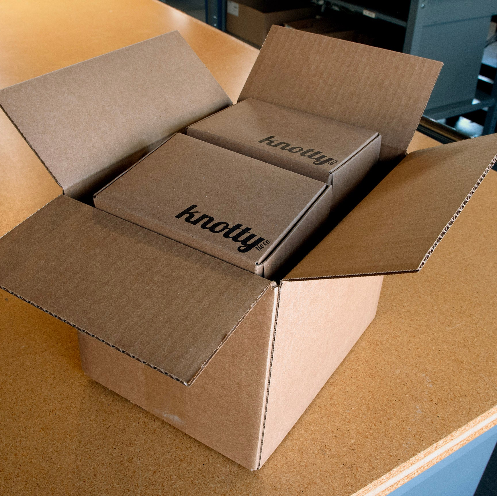Large order individually packaged in kraft boxes