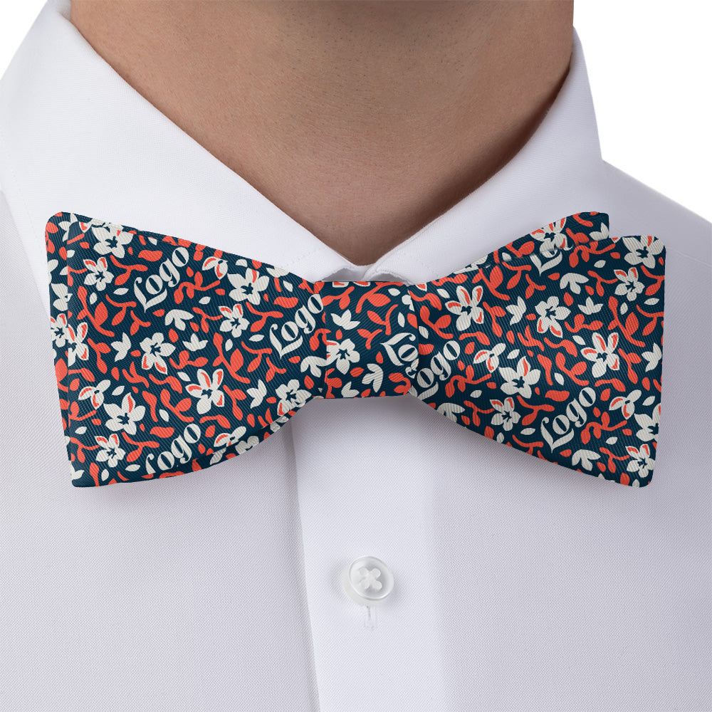 Luke Floral 2 Logo Bow Tie 2 Dress Shirt - Knotty Tie Co.