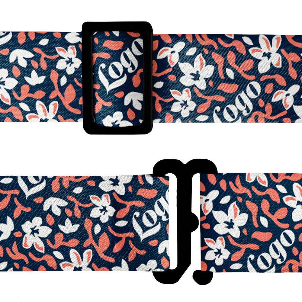 Luke Floral 2 Logo Bow Tie 8 Hardware - Knotty Tie Co.