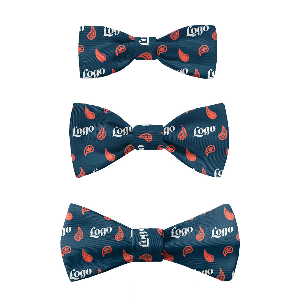 Paisley 2 Logo Bow Tie 7 Sizes - Knotty Tie Co.