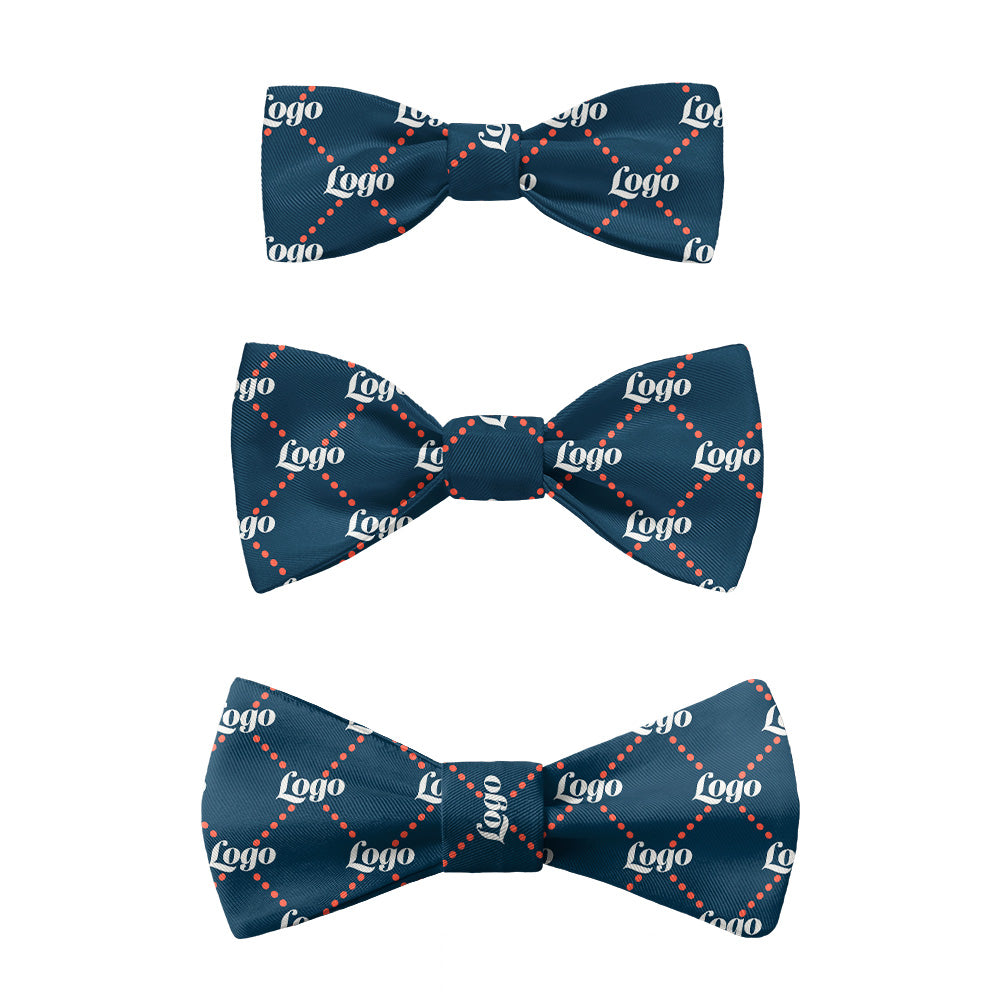 Quilted 2 Logo Bow Tie 7 Sizes - Knotty Tie Co.