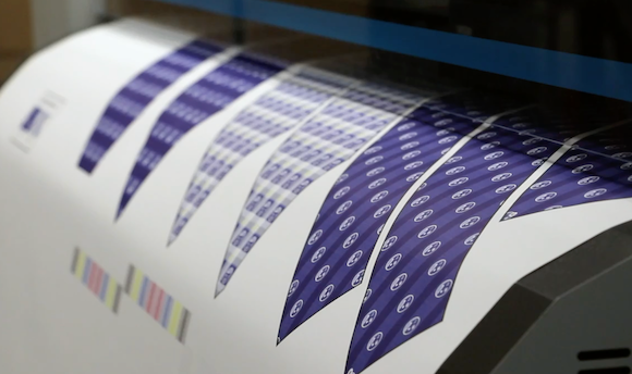 printed patterns on paper roll
