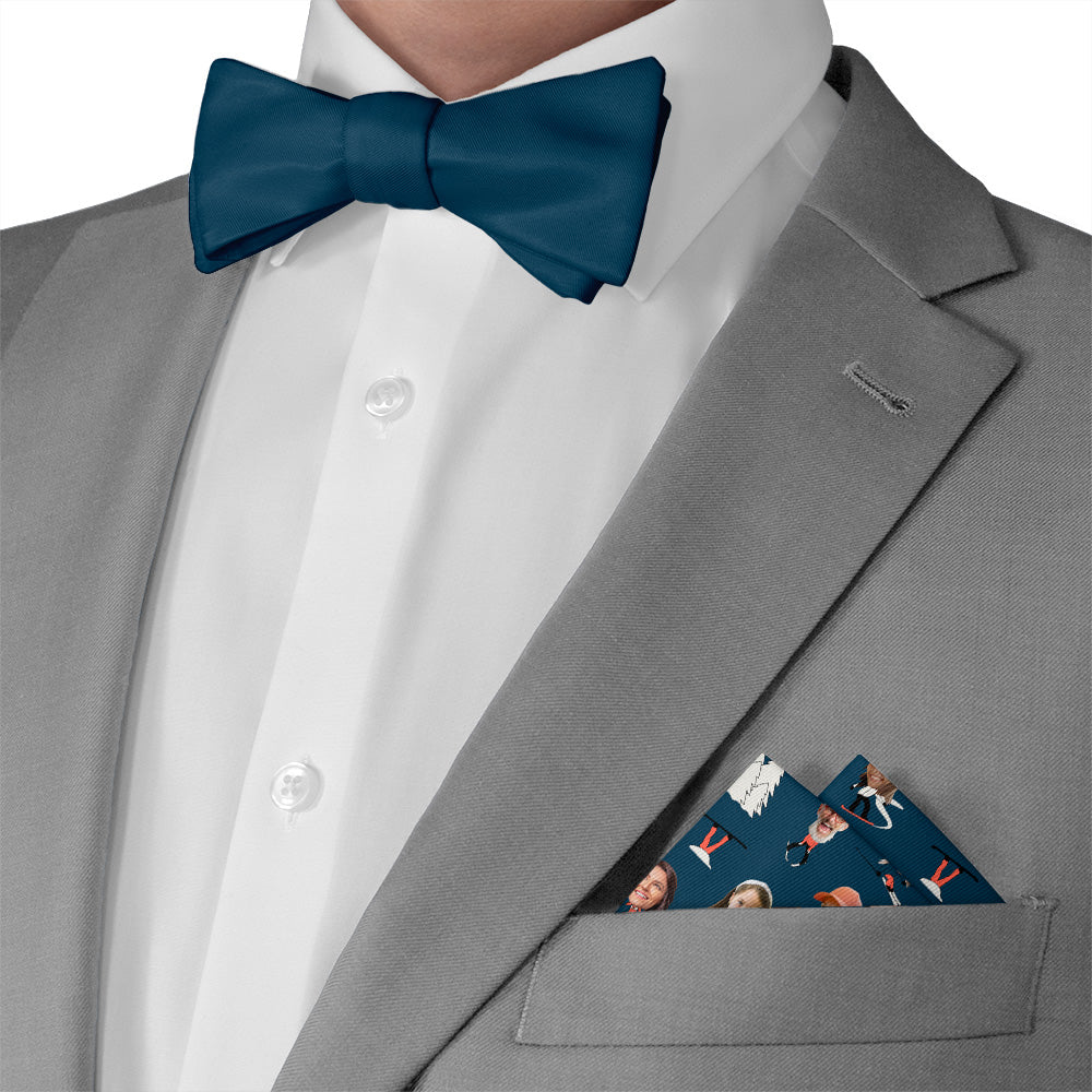 Slopes Photo Pocket Square - Matching Bow Tie - Knotty Tie Co.