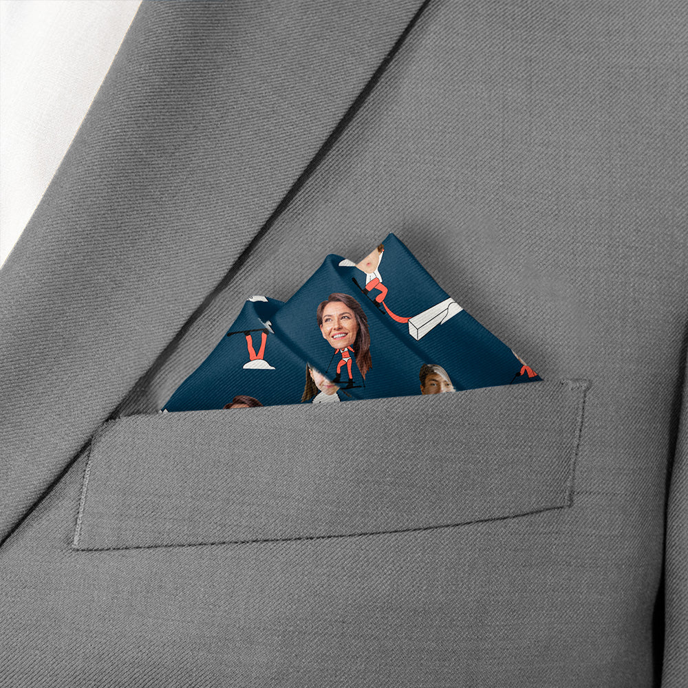 Slopes Photo Pocket Square - Stairs Fold - Knotty Tie Co.