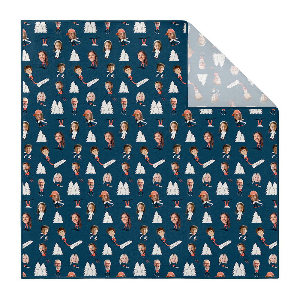 Slopes Photo Pocket Square - Printed - Knotty Tie Co.