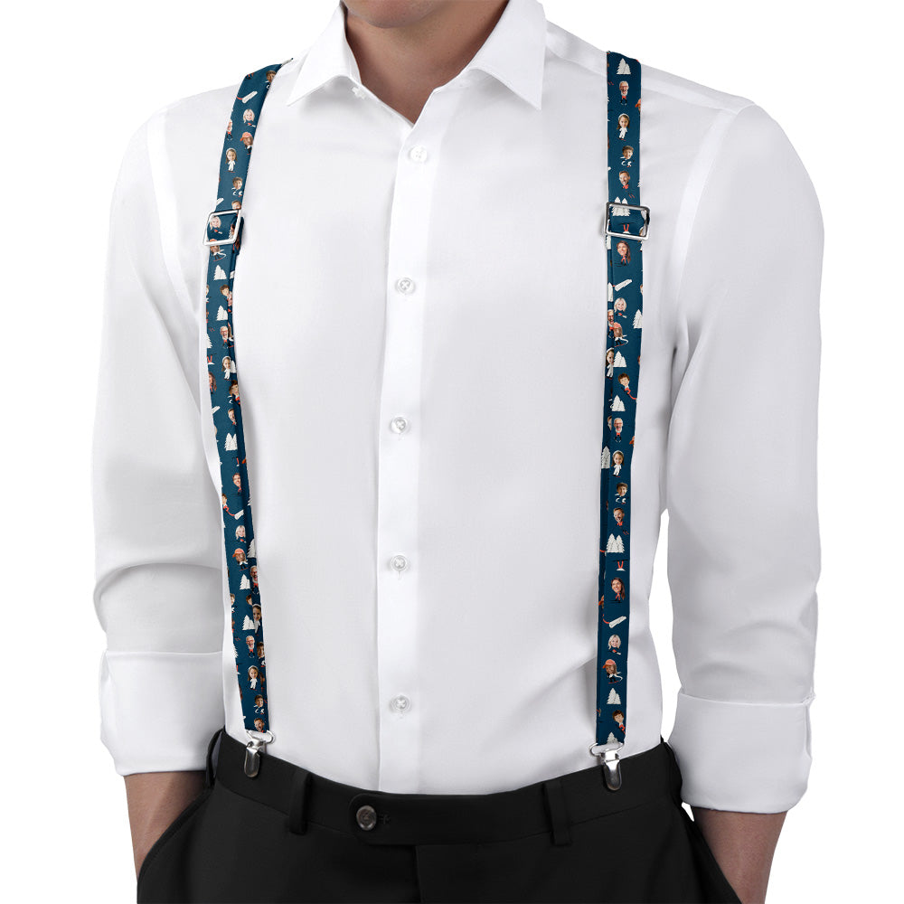 Slopes Photo Suspenders - On Model Back View - Knotty Tie Co.