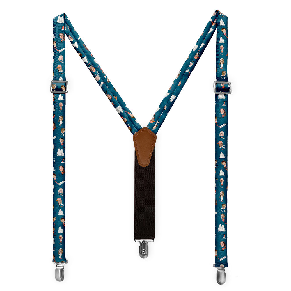 Slopes Photo Suspenders - Full Front View - Knotty Tie Co.