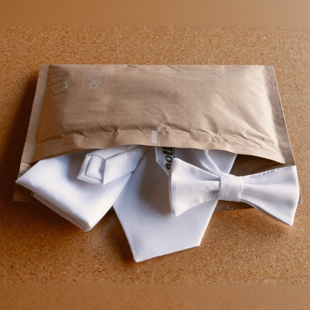Recyclable kraft mailer for minimal packaging of small custom orders