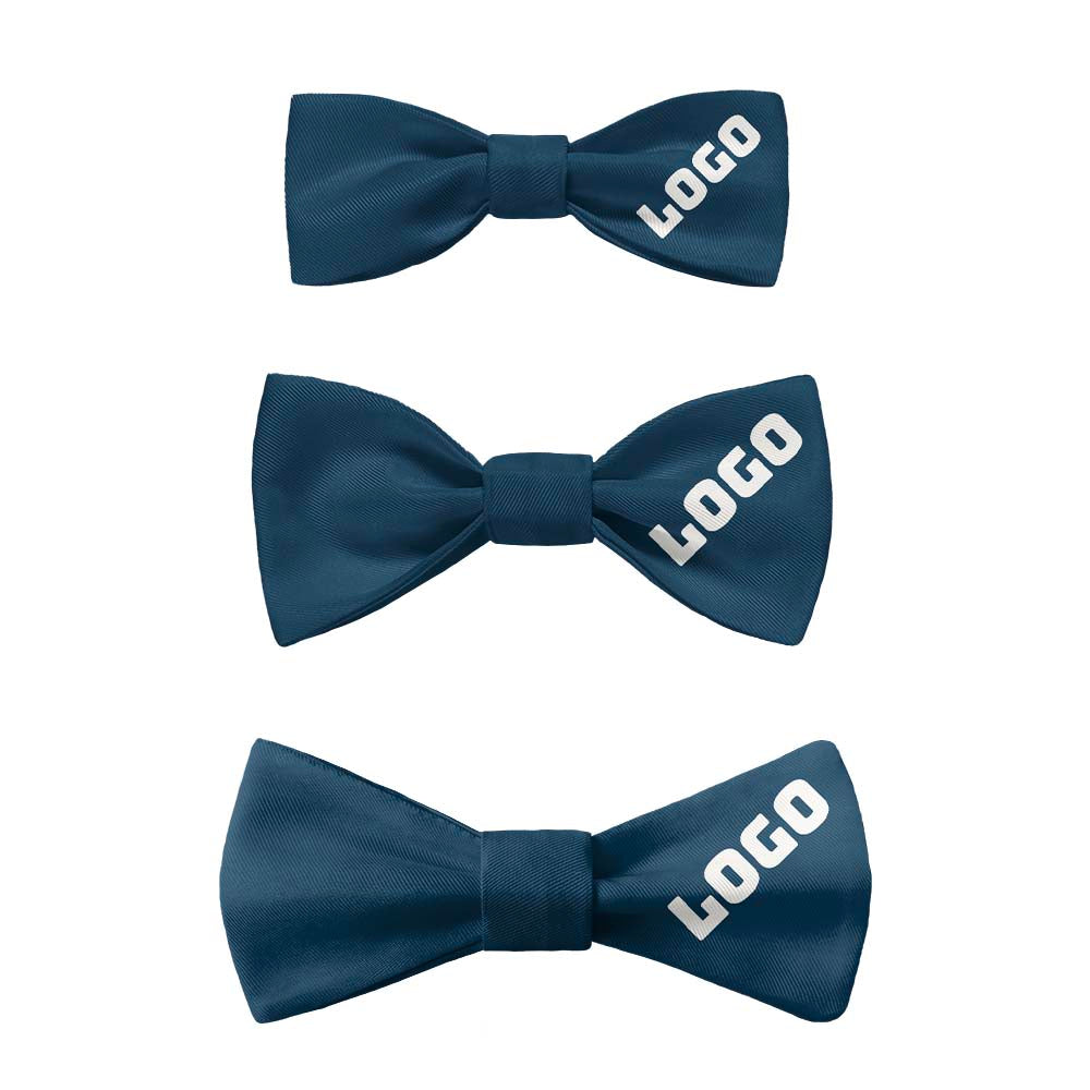 Solid 3 Logo Bow Tie 7 Sizes - Knotty Tie Co.