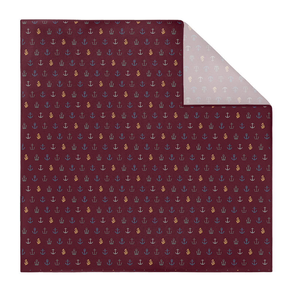 anchor themed pocket square