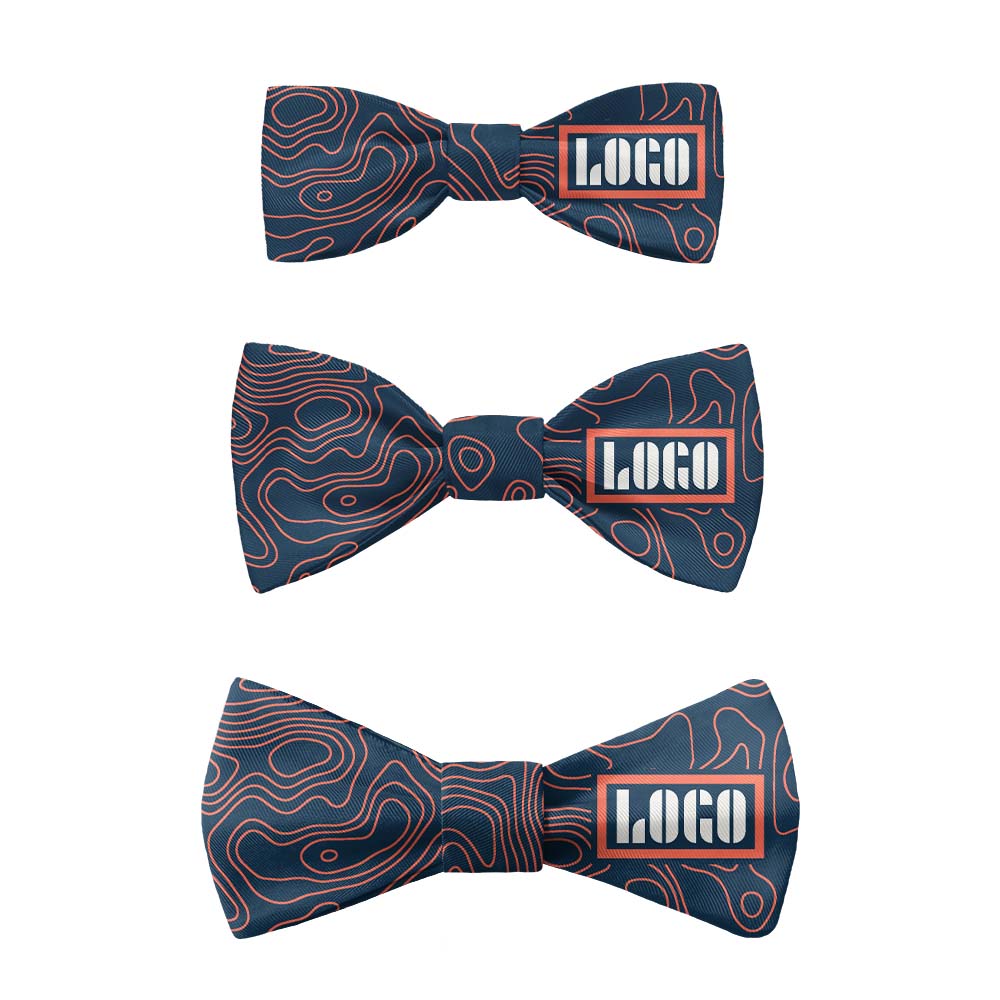 Topographic 1 Logo Bow Tie 7 Sizes - Knotty Tie Co.