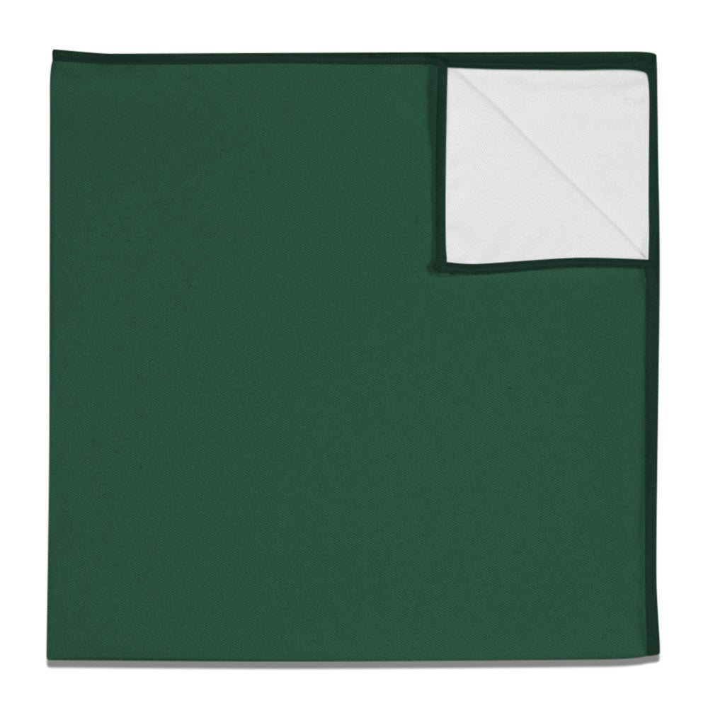 Azazie Dark Green Pocket Square - 12" Square -  - Knotty Tie Co.